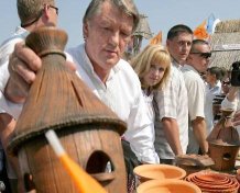 Віктор Ющенко на ярмарку
