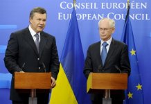 Віктор Янукович та Герман Ван Ромпей, Брюссель