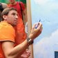 Футболісти ФК "Шахтар" намалювали емблему Донецька_5