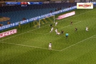 "Металлист" - "Заря" - 1:0. Гол Валяева